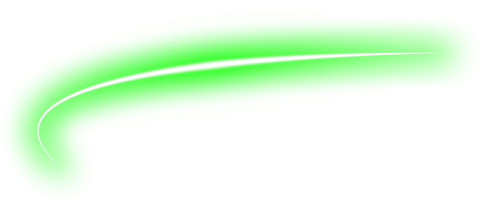 Green Curve Neon Line