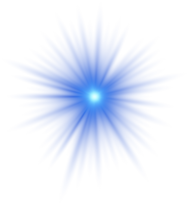 Blue glowing star